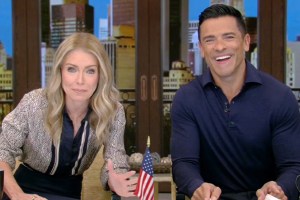 Kelly Ripa and Mark Consuelos on 'Live with Kelly and Mark'