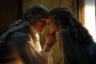 Jamie (Sam Heughan) and Claire (Caitriona Balfe) in 'Outlander' Season 7 Episode 15 "Written in my Heart's Own Blood"